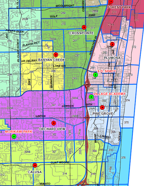 Delray Beach Zoning Map Delray Beach Elementary Schools | Delray Beach Choice Lottery Schools